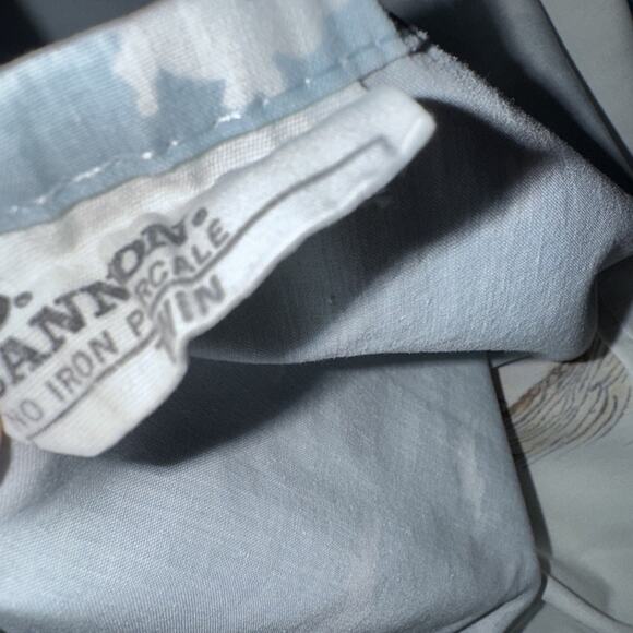 Rare Vintage Cannon Royal Family Beatrix Potter Peter Rabbit 3pc Twin Sheet Set - Picture 6 of 8